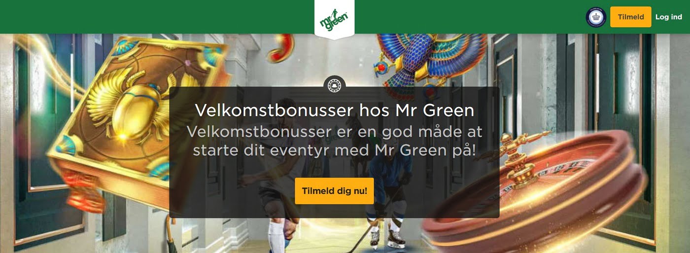 Tjen penge på Mr Green indbetalingsbonus